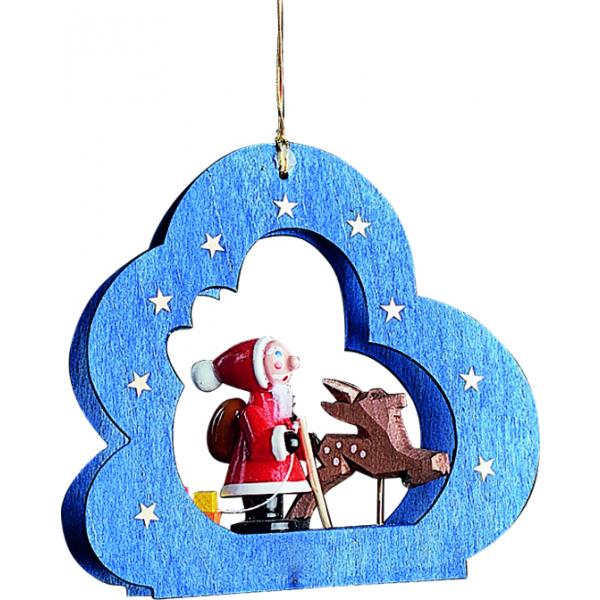 Richard Glsser - Baumbehang Wolken, Santa mit Rentier