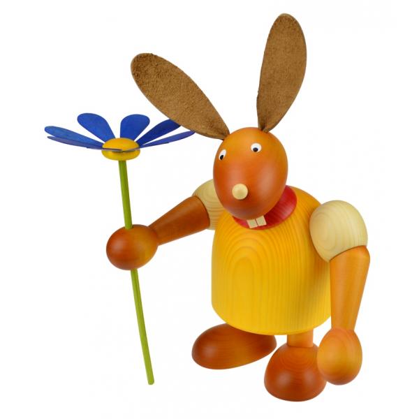 Drechslerei Martin - Hase mit Blume gelb, gro maxi