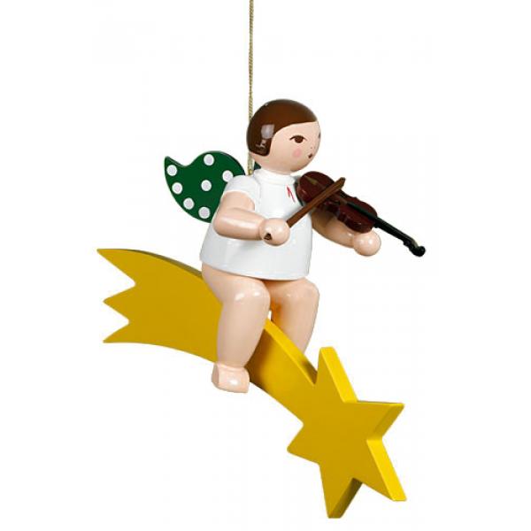 Ellmann - Engel auf Schweif mit Geige, gro 25cm