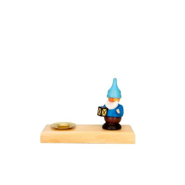 Spielwarenmacher Gnther - Kerzenhalter Zwerg mit Erz 7 cm