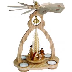 Richard Glässer - Glockenpyramide für Teelichte, Christi Geburt