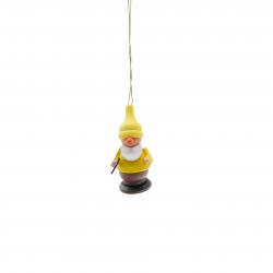 Spielwarenmacher Gnther - Baumbehang Zwerg mit Wunschzettel 6 cm