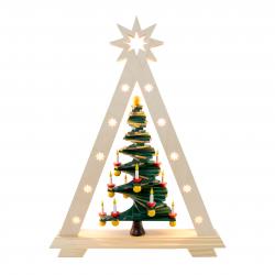 Spielwarenmacher Gnther - LED Spitze mit Stufenbaum  47,5 cm