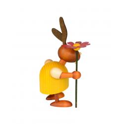 Drechslerei Martin - Hase mit Blume gelb, klein