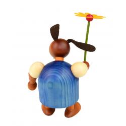 Drechslerei Martin - Hase mit Blume blau