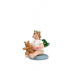 Ellmann - Engel sitzend mit Teddybr ohne Krone