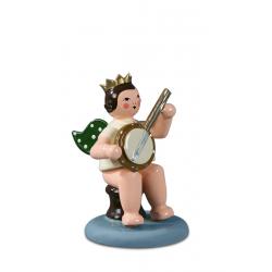 Ellmann - Engel sitzend mit Banjo ohne Krone