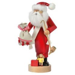 KWO - Räuchermann Weihnachtsmann mit Puppe