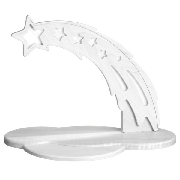 Zeidler - LED Schwibbogen Sternschnuppe, weiß
