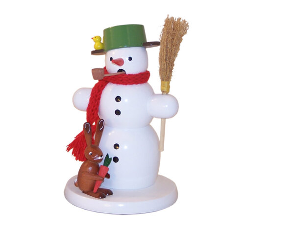 Volker Zenker - Räuchermännchen Schneemann mit Hase