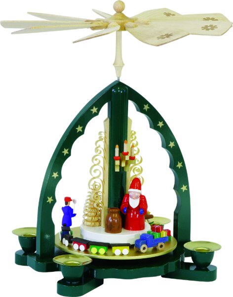 Richard Glässer - Pyramide Weihnachtsmann, grün