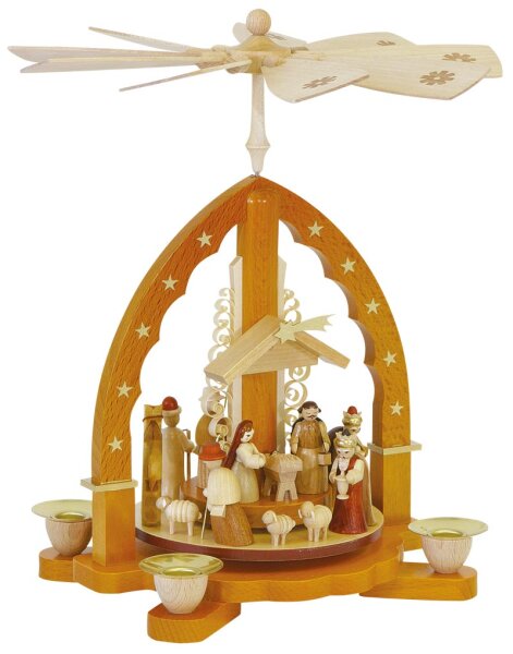 Richard Glässer - Pyramide Christi Geburt, natur