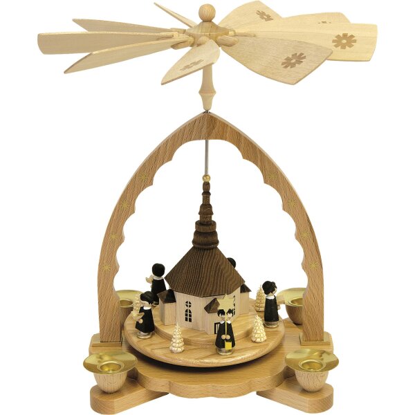 Richard Glässer - Pyramide Seiffener Kirche mit Kurrende