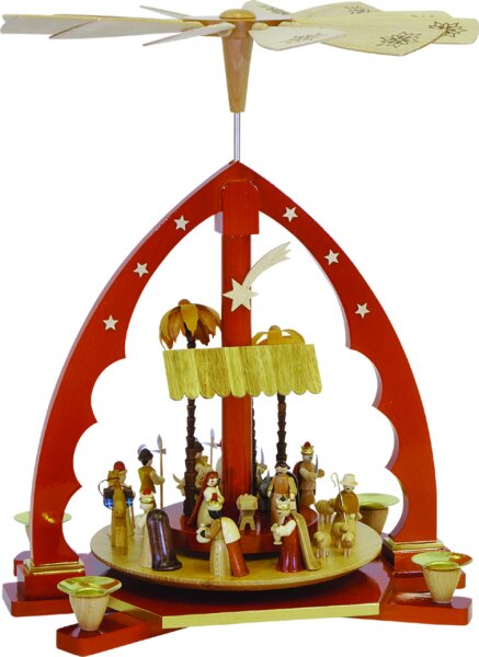 Richard Glässer - Pyramide Christi Geburt, natur