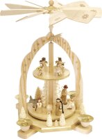 Richard Glässer - Pyramide Christi Geburt mit Engeln...