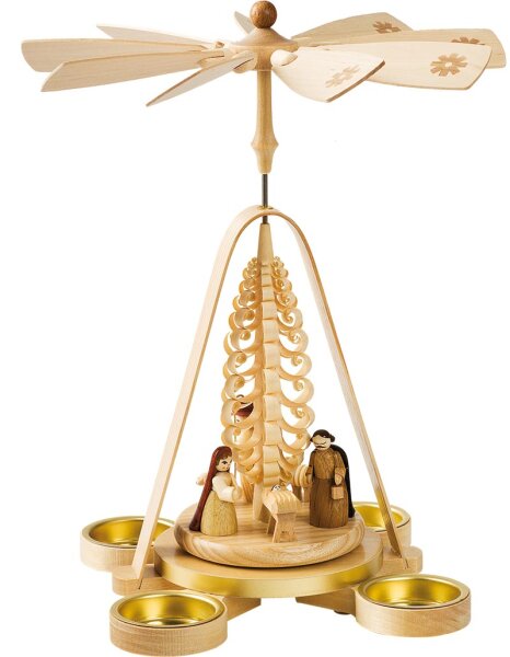 Richard Glässer - Pyramide Christi Geburt für Teelichte