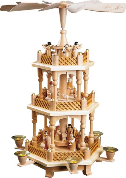 Richard Glässer - Pyramide Christi Geburt 2-st., natur