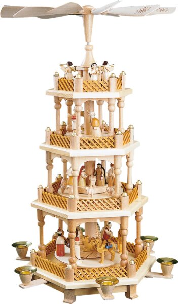 Richard Glässer - Pyramide Christi Geburt 3-st., natur