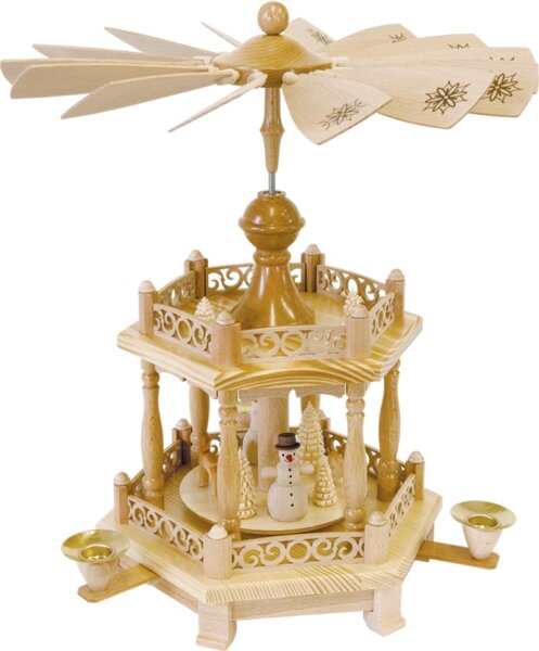Richard Glässer - Pyramide Schneemänner 1-st., Barockzaun
