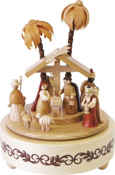 Richard Glässer - Spieldose  Christi Geburt natur