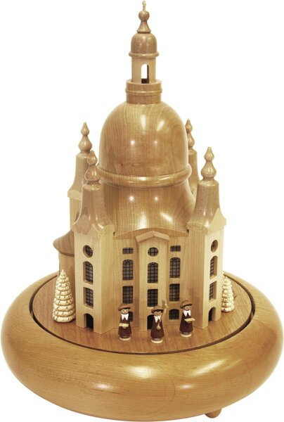 Richard Glässer - Spieldose  Frauenkirche, elektrisch beleuchtet mit Spieluhr