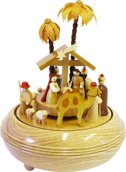 Richard Glässer - Spieldose  Christi Geburt natur
