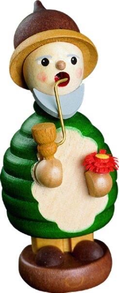 Richard Glässer - Räuchermann Waldwichtel mit Blume