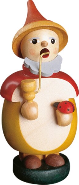 Richard Glässer - Räuchermann Waldwichtel mit Marienkäfer