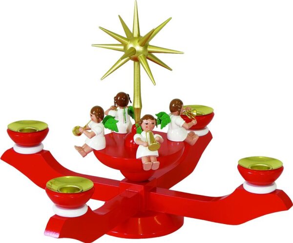 Richard Glässer - Adventsleuchter rot
