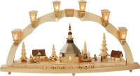 Richard Glässer - Schwibbogen Seiffener Kirche mit...