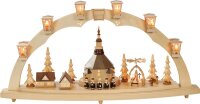 Richard Glässer - Schwibbogen Seiffener Kirche mit...