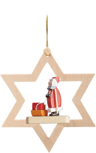 Richard Glässer - Baumbehang Stern, Miniatur Weihnachtsmann