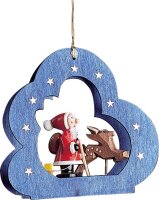Richard Glässer - Baumbehang Wolken, Santa mit Rentier