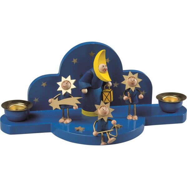 Richard Glässer - Kerzenhalter Mond mit Sternentrio