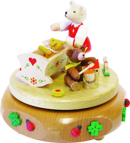 Richard Glässer - Spieldose Bärenwiege, 18er Spielwerk