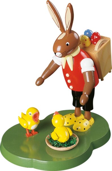Richard Glässer - Hase stehend mit Korb
