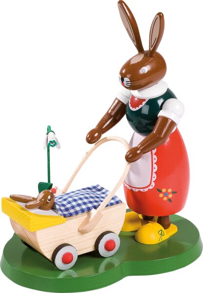 Richard Glässer - Hase mit Kinderwagen