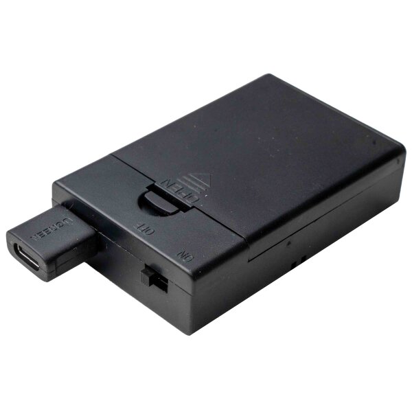 Seiffener Volkskunst eG - Batteriebox für LED Bogen (4xAA) ohne Batterien 3 cm