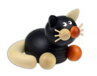 Drechslerei Martin - Glückskatze Lela schmusend 8 cm