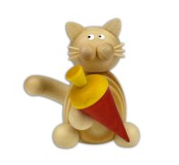 Drechslerei Martin - Kater Moritz mit Schultüte 7 cm