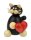 Drechslerei Martin - Katze Hilde mit Herz, groß 12 cm