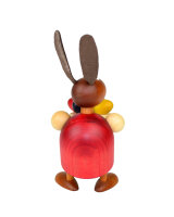 Drechslerei Martin - Hase mit Osternest rot