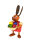 Drechslerei Martin - Hase mit Osternest rot