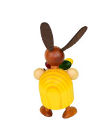 Drechslerei Martin - Hase mit Osternest gelb