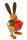 Drechslerei Martin - Hase mit Herz grau