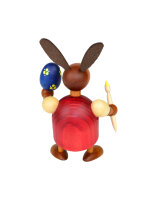 Drechslerei Martin - Hase mit Pinsel und Ei rot