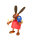 Drechslerei Martin - Hase mit Pinsel und Ei rot