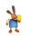 Drechslerei Martin - Hase mit Pinsel und Ei blau