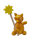 Drechslerei Martin - Kater Emmi mit Stern am Stab 10 cm