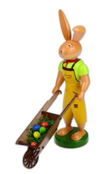 Gahlenz - Osterhase mit Schubkarre, 25 cm